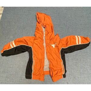 NCAA Texas Longhorns Kids Windbreaker Jacket Orange Black Outerstuff XS 4/5